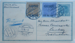 Erste regelmäßige Luftpostlinie der Welt